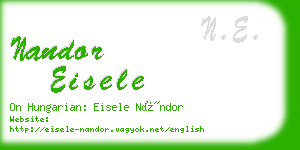 nandor eisele business card